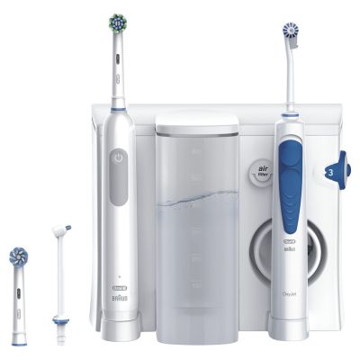 2. Oral-B Idropulsore Health Center Adult Rotating-Pulsating Toothbrush Blue, White