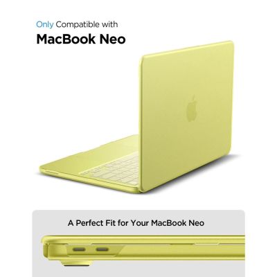 6. Spigen AirSkin Case for MacBook Neo 13" 2026 - Matte Yellow