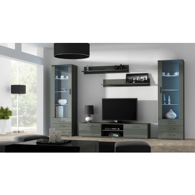 4. Shelf 125cm (2 pcs) SOHO grey matte