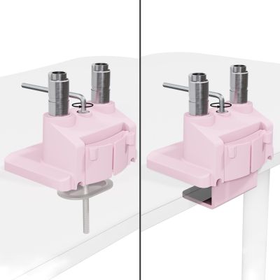 4. Arozzi AZ-ALZARE-NEO-DUO-PNK Monitor Holder/Stand 81.3 cm (32") Desk Pink