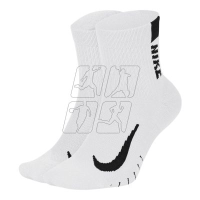 Nike Multiplier Ankle 2 pack SX7556-100 socks