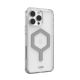 5. UAG Urban Armor Gear Plyo MagSafe Case for Apple iPhone 16 Pro Max, Ice (Clear)/Silver