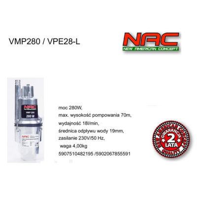 2. NAC DIAPHRAGM PUMP 280W/VPE28-L.