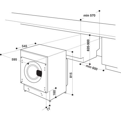 9. Built-in washing machine WHIRLPOOL BI WMWG 81485 PL