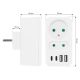 12. MACLEAN 2-Socket Power Outlet + 4x USB MCE249 F/W