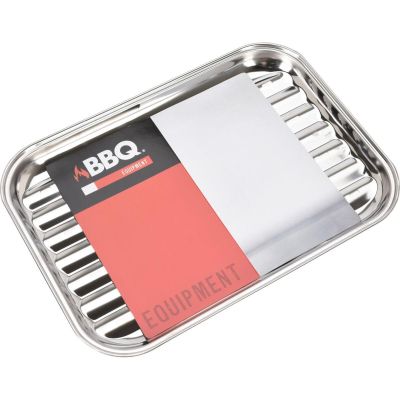 5. GRILLING TRAY 34x24CM STAINLESS STEEL