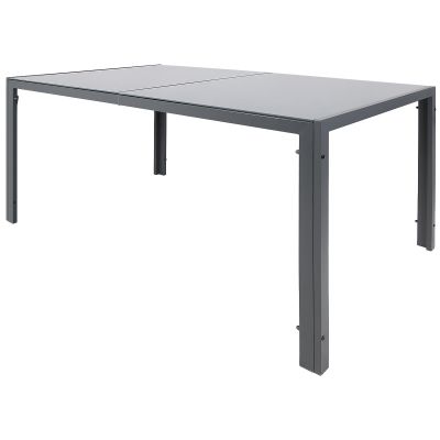 12. GARDEN TABLE 150x90x73CM DARK GREY