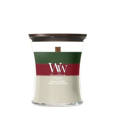 Medium candle HOLIDAY GARLAND WOODWICK