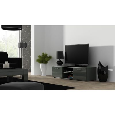 TV cabinet SOHO 140 gray/gray gloss