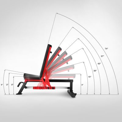 5. L5166 HMS SEMI COMMERCIAL ADJUSTABLE EXERCISE BENCH