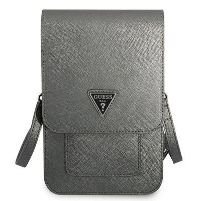 2. Guess Handbag GUWBSATMGR gray / gray Saffiano Triangle