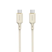 Dudao L7SCC USB-C - USB-C cable 100W 2m - beige