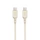 Dudao L7SCC USB-C - USB-C cable 100W 2m - beige