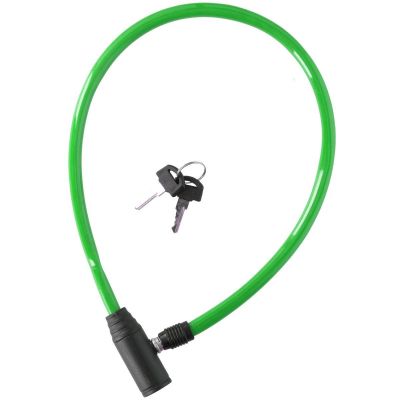 DUNLOP BIKE LOCK CABLE LOCK 0.4x65CM GREEN