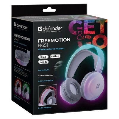8. Defender Bluetooth Freemotion Over-Ear Headphones B651 63651