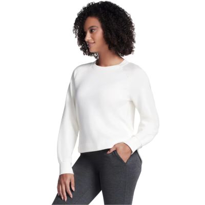 3. Skechers Skechluxe Elevate Crewneck LT152-OFWT White L