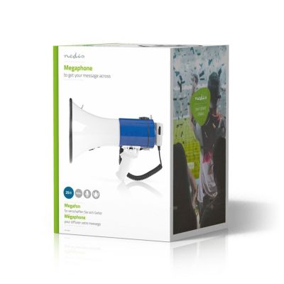Nedis Megaphone 1500m 135dB Blue/White