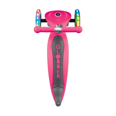 6. Globber Foldable Lights Fuchsia Jr 437-110 3-Wheel Scooter