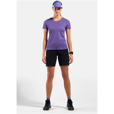 2. Women's Odlo F-DRY crew-neck short-sleeve T-shirt, purple