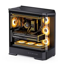 Jonsbo D400 PC Case, Midi Tower, ATX, Tempered Glass