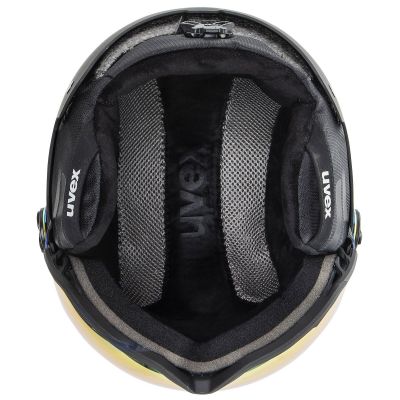 6. Unisex Uvex Wanted Visor Ski Helmet with Active Ventilation System, Black (56/6/262/10)