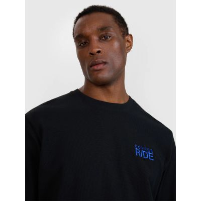 2. Men's oversize longsleeve with print 4F 4FWSS25TLONM390-20S