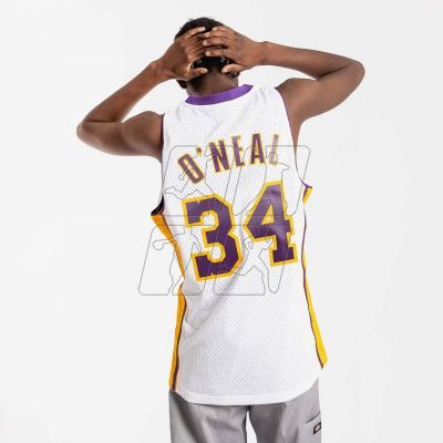 3. Mitchell &amp; Ness Los Angeles Lakers NBA Shaquille O&#39;Neal T-shirt M SMJY4442-LAL02SONWHIT