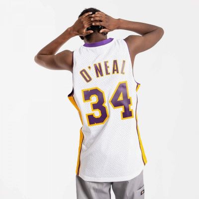 3. Mitchell & Ness Los Angeles Lakers NBA Shaquille O'Neal T-shirt M SMJY4442-LAL02SONWHIT