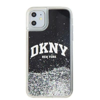 8. DKNY Liquid Glitter Big Logo case for iPhone 11 / Xr - black
