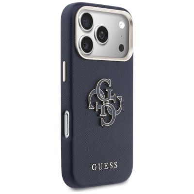 4. Guess FW Resin Logo Case for iPhone 17 Pro - Blue