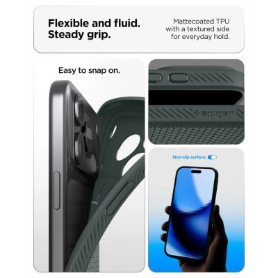 7. Spigen Athlex Air Case for iPhone 18 Pro / 17 Pro - Green