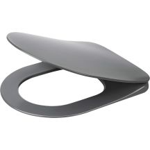 Slim, soft-close toilet seat