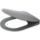 Slim, soft-close toilet seat