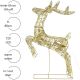 4. REINDEER LIGHT DECORATION WITH BOW 50X88CM 720LED