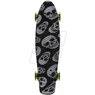 3. Meteor Multicolor Skulls 22607 skateboard