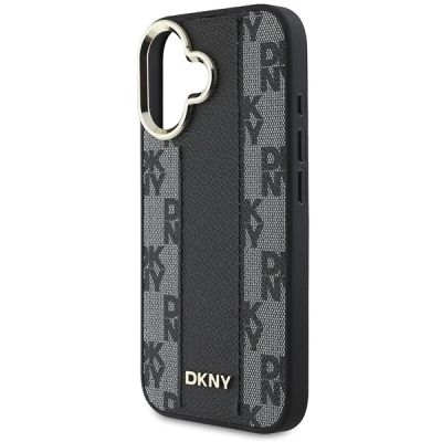 6. DKNY Checkered Pattern Magsafe iPhone 16 Case - Black
