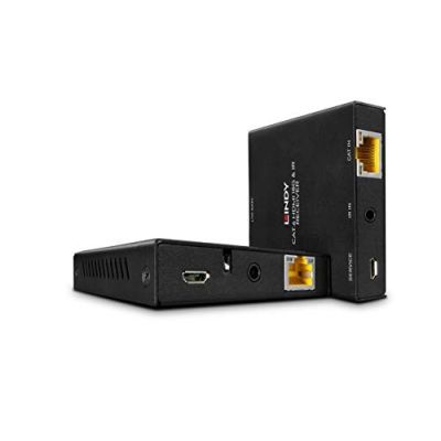6. Lindy 38205 AV Extender AV Transmitter and Receiver Black