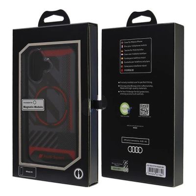 7. Audi IML Sport MagSafe iPhone 16 6.1" black/black hardcase AUS-IMLMIP16-RSQ/D2-BK