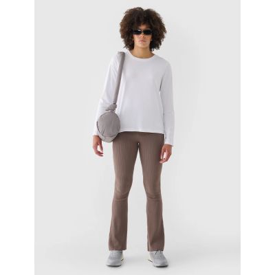 5. Longsleeve oversize smooth women's 4F 4FWMM00TLONF431-10S