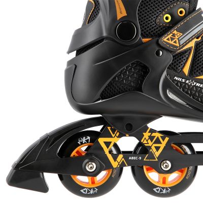 5. NILS Extreme NA9022 roller skates black and orange size 41