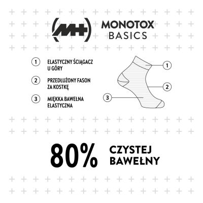 8. Monotox Basics Ankle Socks Mix 3-Pack MX20007