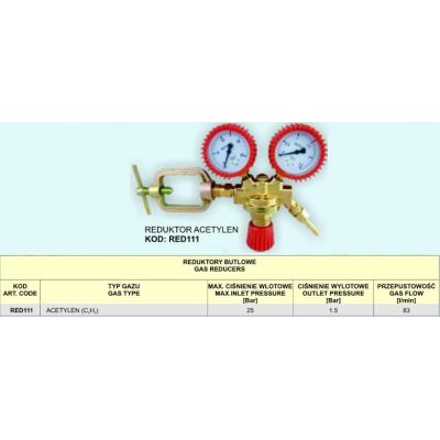ACETYLENE REDUCER RED111 .