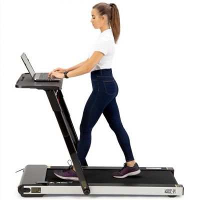 13. HMS LOOP12 MULTI Electric Treadmill with Desk 1-12 km/h, Black