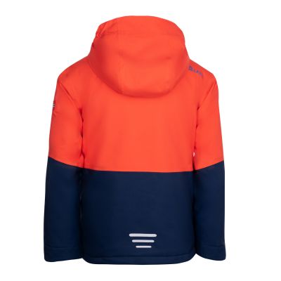 2. Trollkids Kids Hallingdal Jacket Outdoor Orange/Navy (226-705)