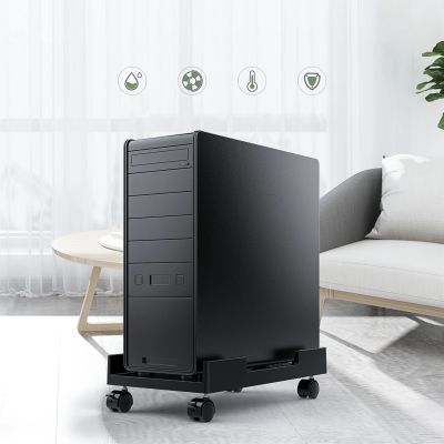 5. Orico CPB3 computer stand on wheels, load capacity 20 kg - black