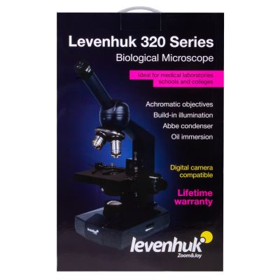 3. Levenhuk 320 BASE Monocular Biological Microscope
