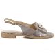 2. Women's flat sandals with pewter decoration S.Barski 61-6040