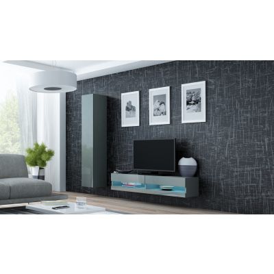 2. TV cabinet VIGO NEW '140' 30/140/40 gray/gray combination