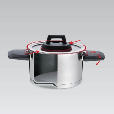 4. Pot with foldable handles + lid MR-3530-24 5.5L