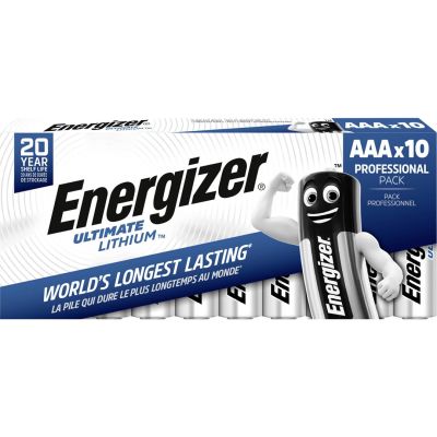 2. Energizer AAA Micro Ultimate Lithium Battery (10 pcs)